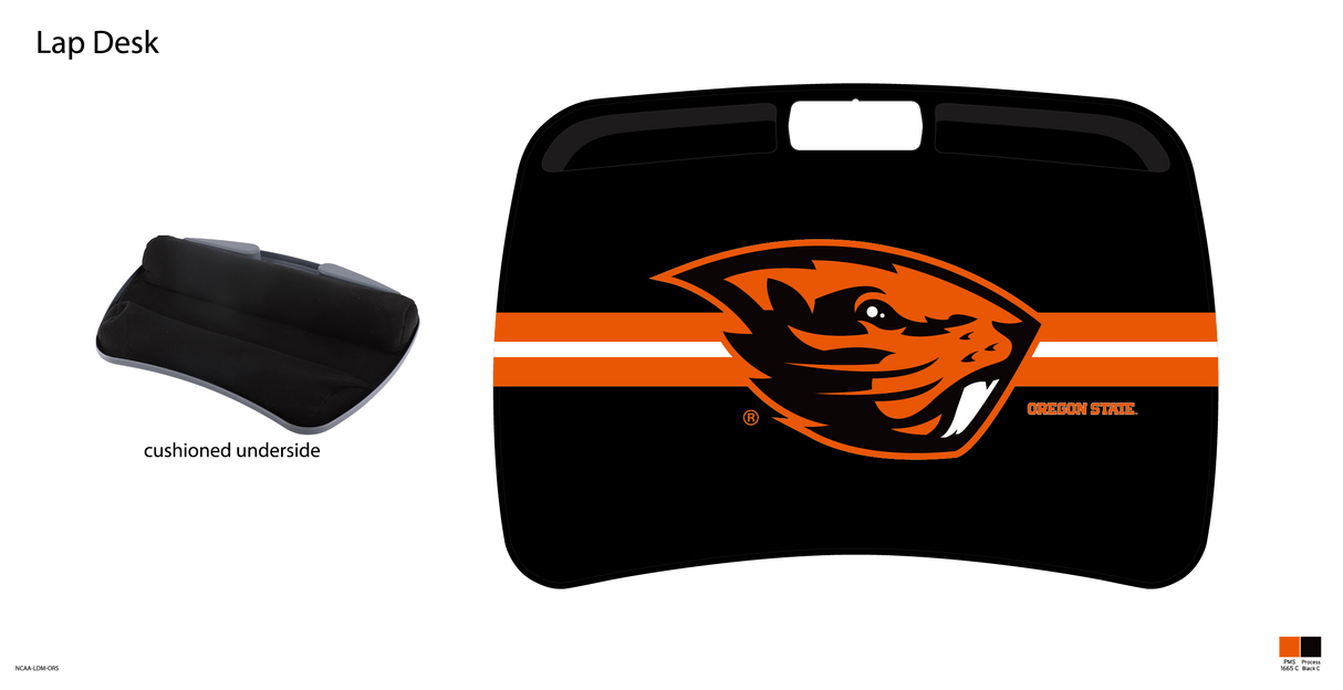 Oregon State Beavers NCAA Portable Lap Desk with Memory Foam