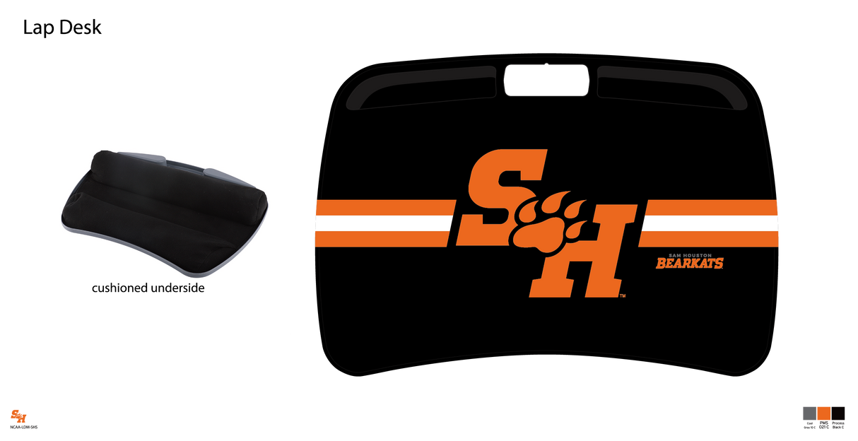 Sam Houston State Bearkats NCAA Portable Lap Desk with Memory Foam