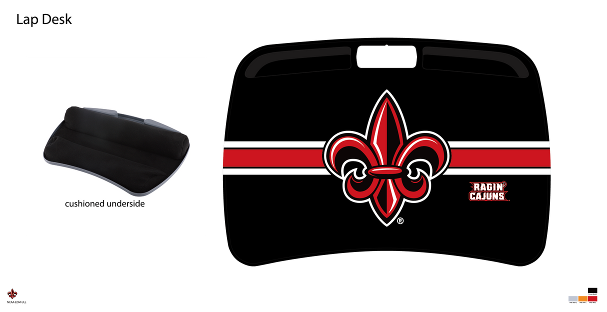 Louisiana Ragin' Cajuns NCAA Portable Lap Desk with Memory Foam