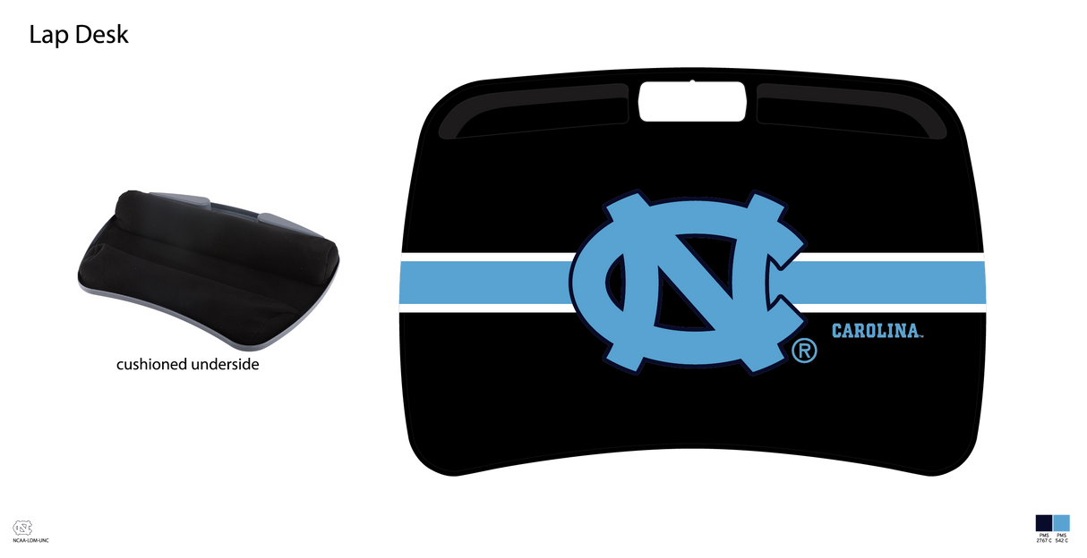 North Carolina Tar Heels NCAA Portable Lap Desk with Memory Foam