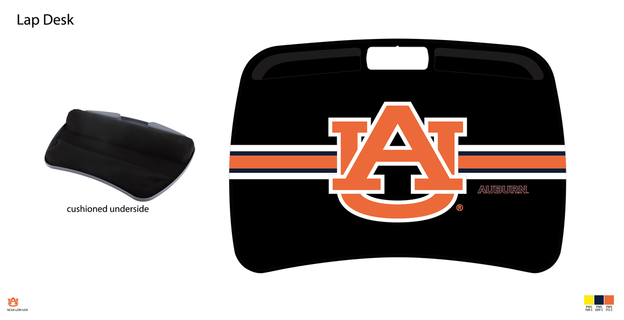 Auburn Tigers NCAA Portable Lap Desk with Memory Foam