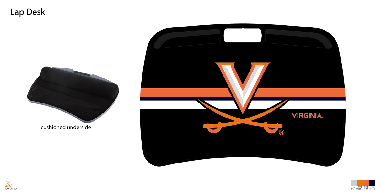 Virginia Cavaliers NCAA Portable Lap Desk with Memory Foam