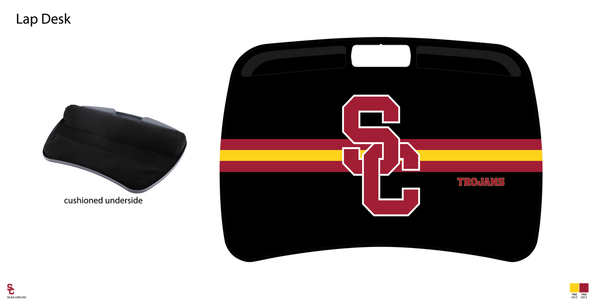 USC Trojans NCAA Portable Lap Desk with Memory Foam