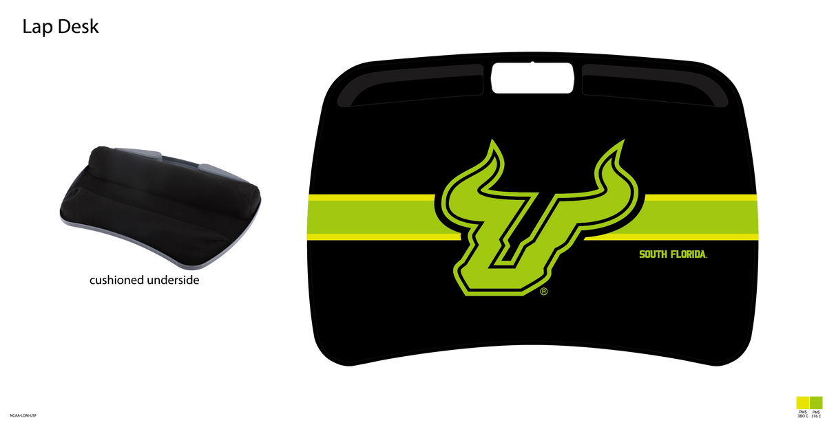 South Florida Bulls NCAA Portable Lap Desk with Memory Foam