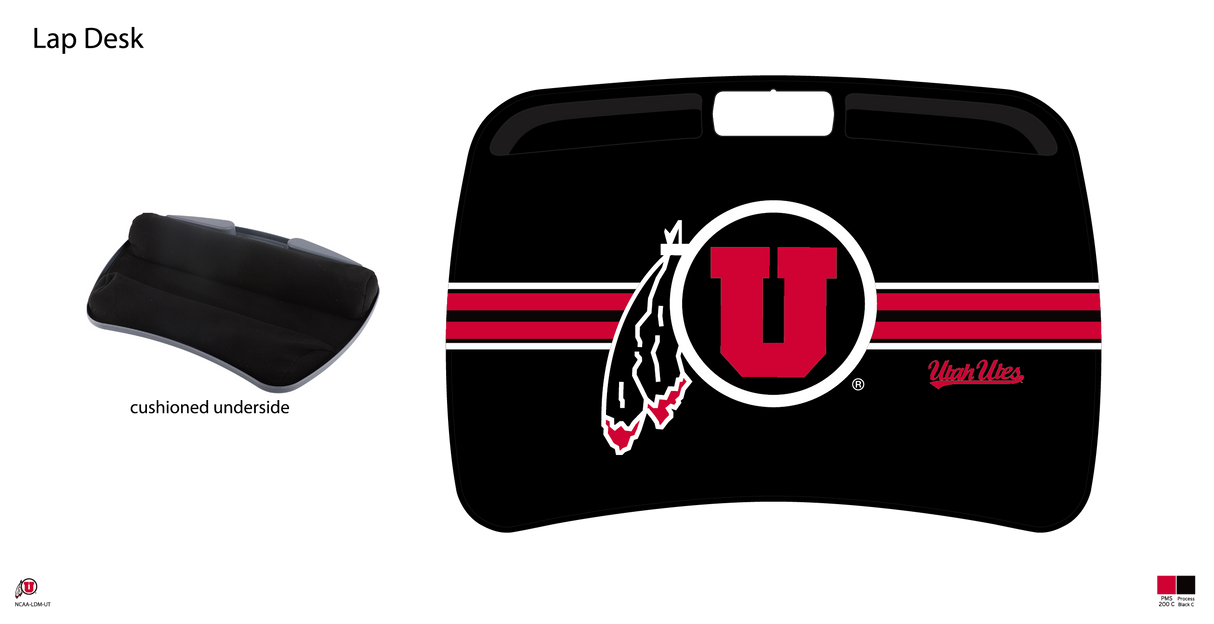 Utah Utes NCAA Portable Lap Desk with Memory Foam