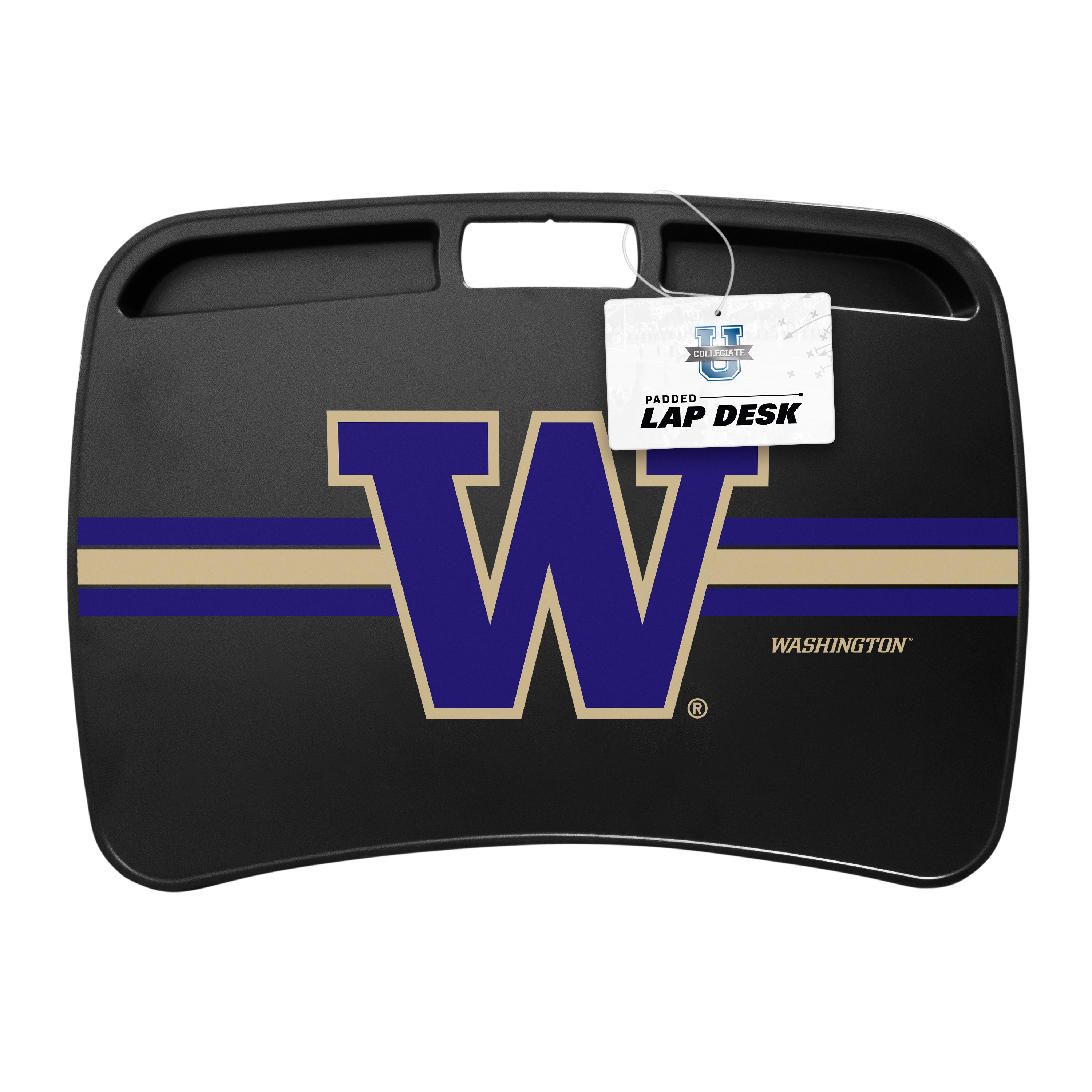 Washington Huskies NCAA Portable Lap Desk with Memory Foam