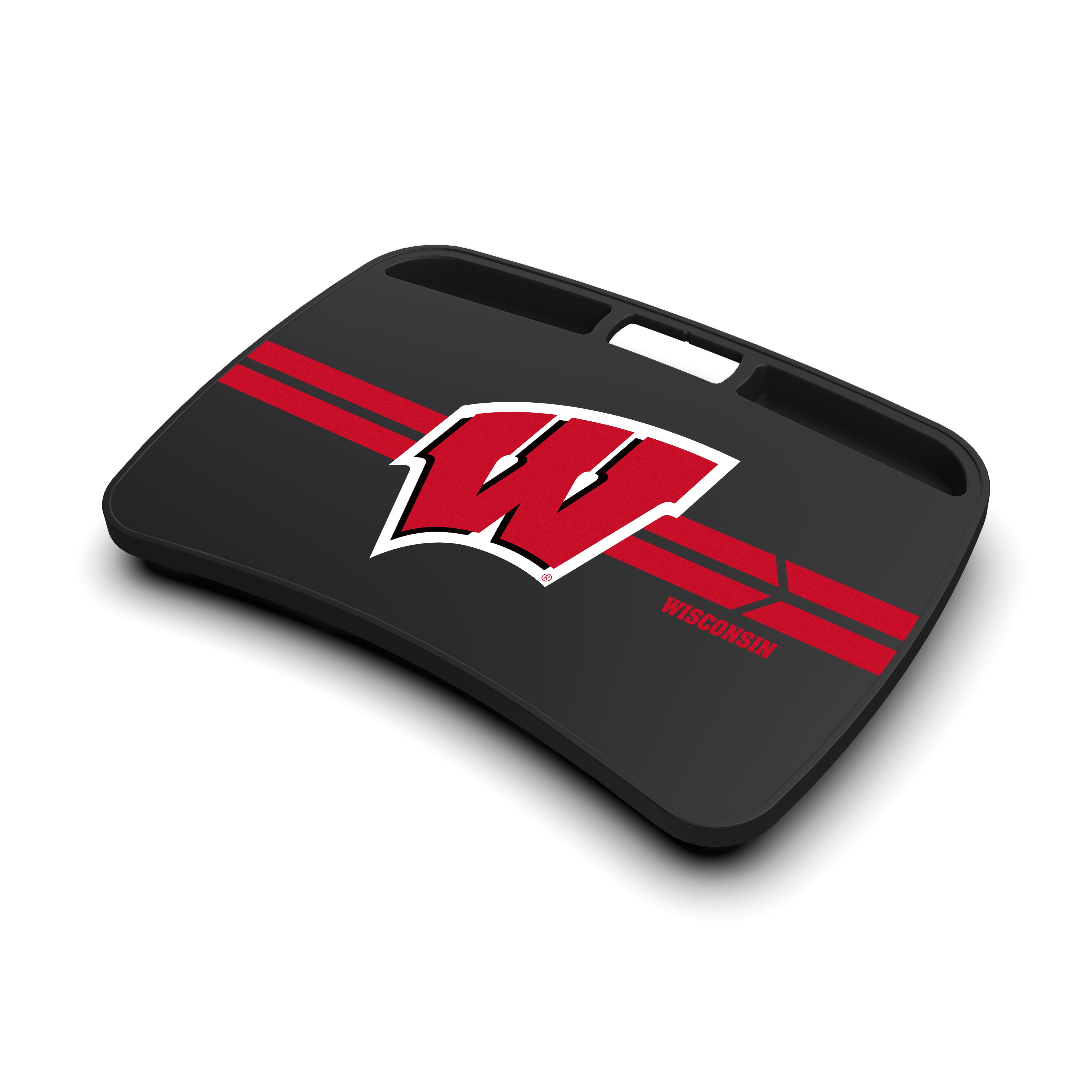 Wisconsin Badgers NCAA Portable Lap Desk with Memory Foam