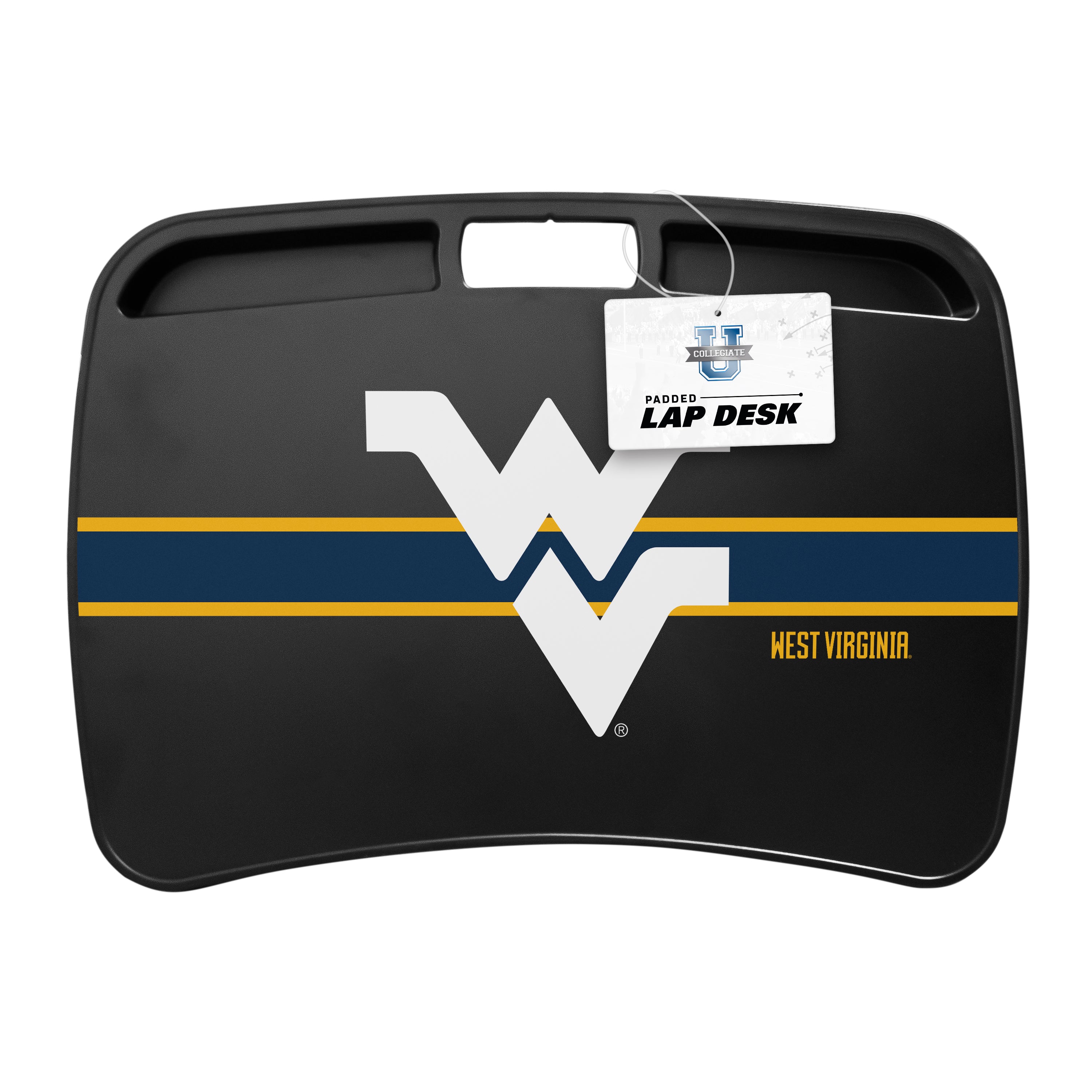 West Virginia Mountaineers NCAA Portable Lap Desk with Memory Foam