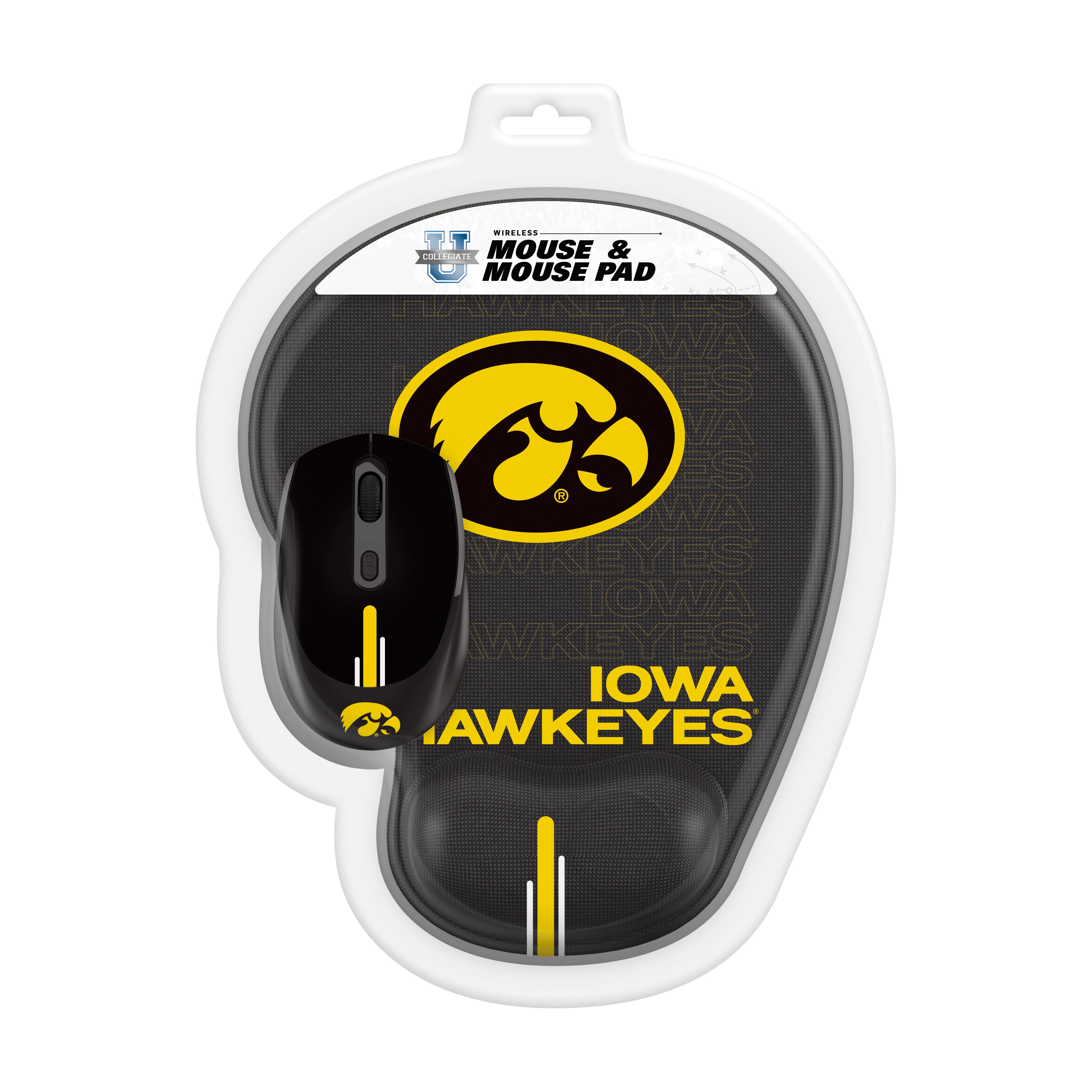 Iowa Hawkeyes Collegiate Mouse + Mousepad