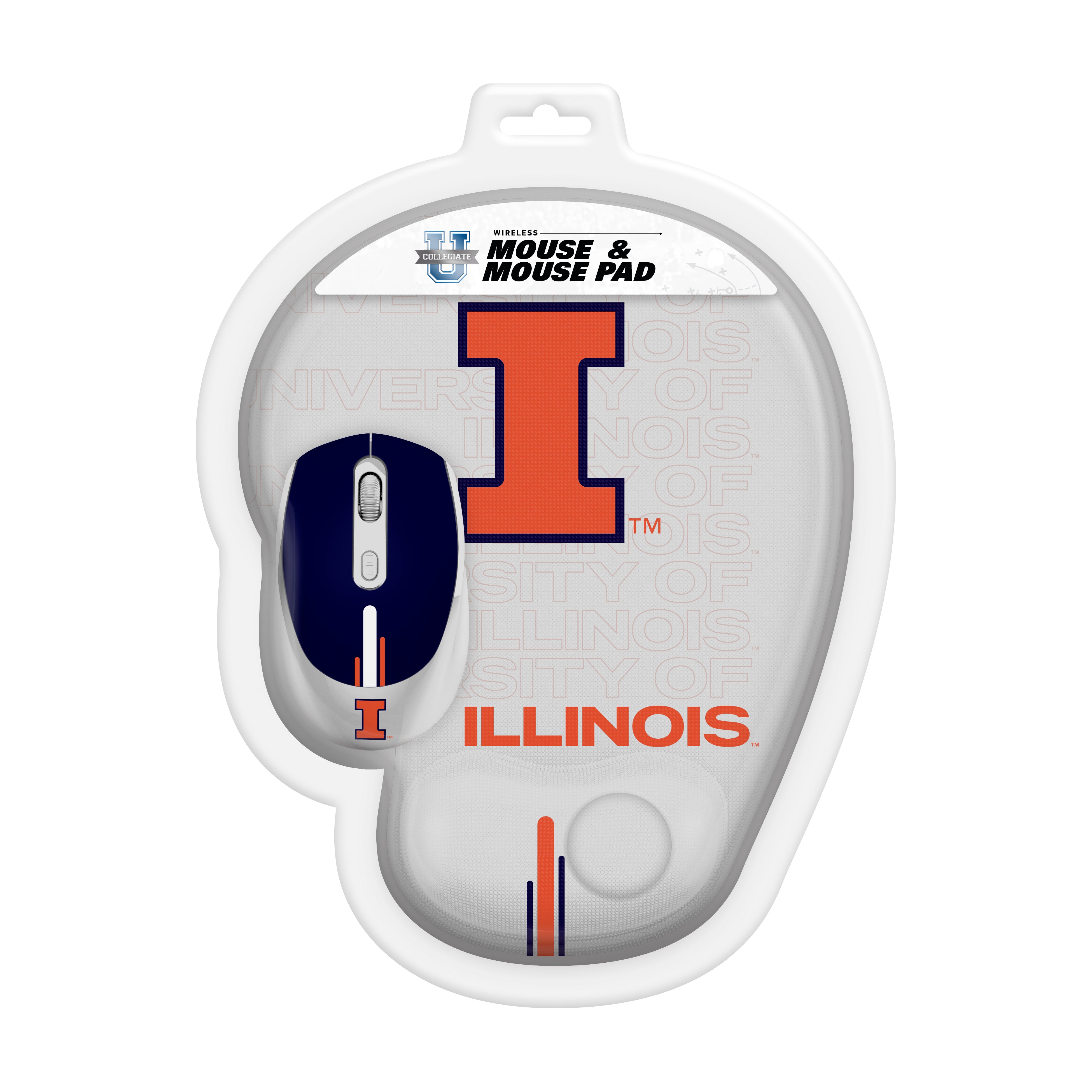 Illinois Fighting Illini Collegiate Mouse + Mousepad