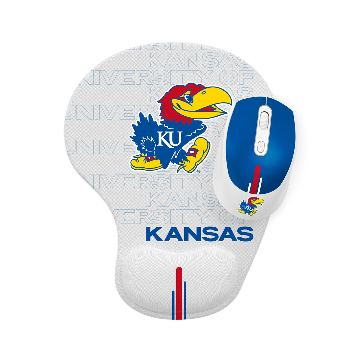 Kansas Jayhawks Collegiate Mouse + Mousepad
