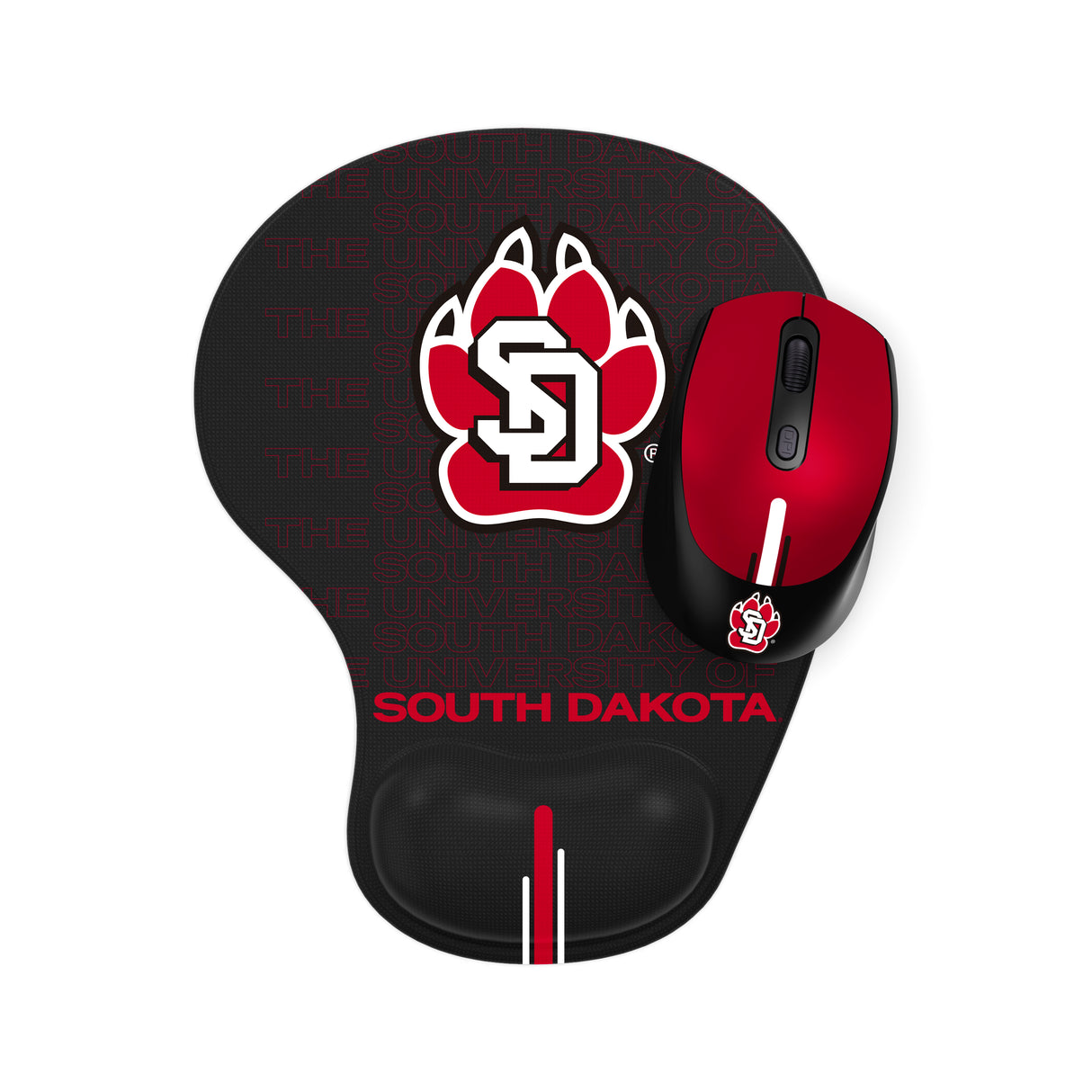 South Dakota, The University of Collegiate Mouse + Mousepad