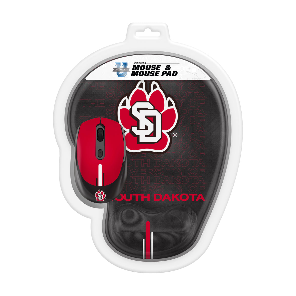 South Dakota, The University of Collegiate Mouse + Mousepad