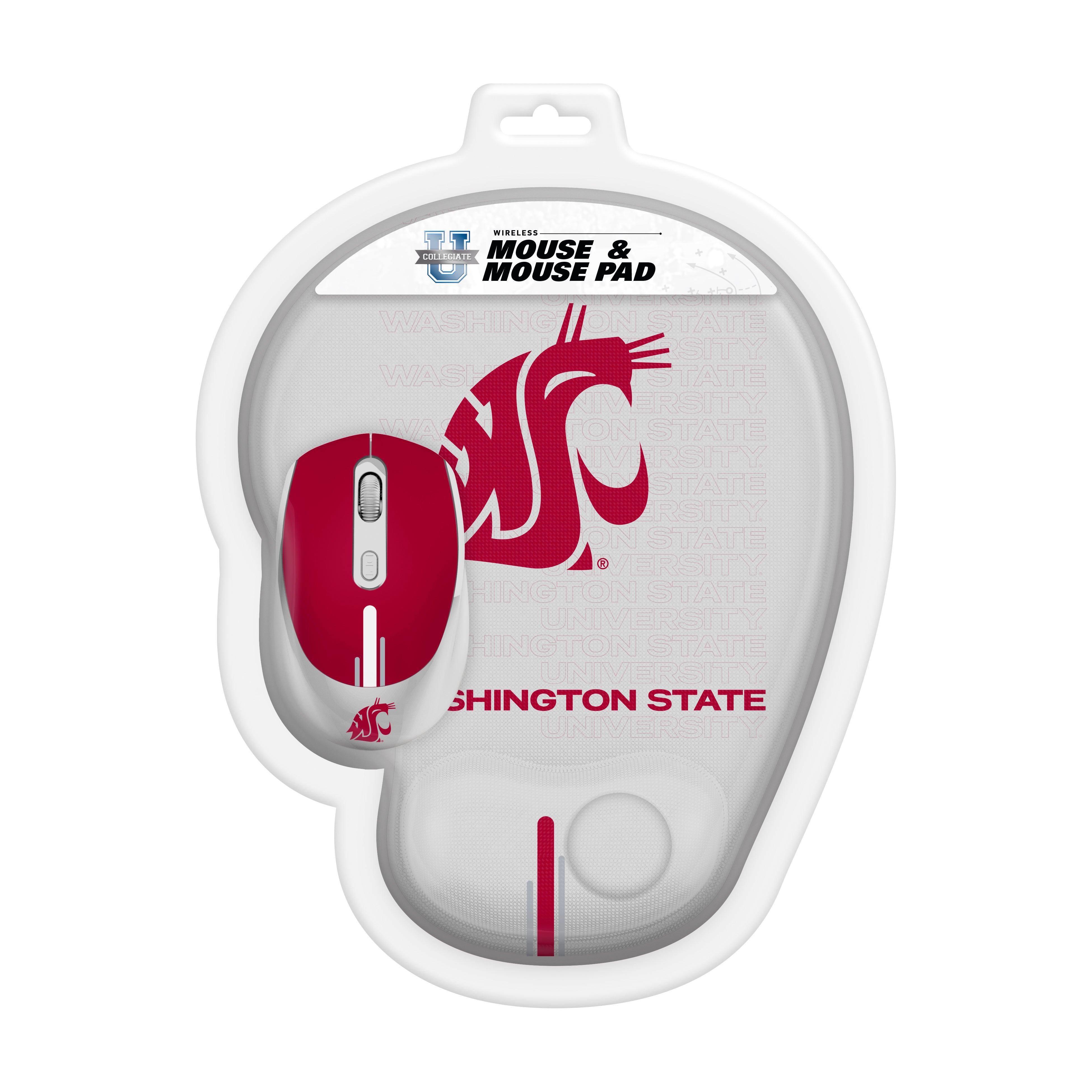 Washington State Cougars Collegiate Mouse + Mousepad