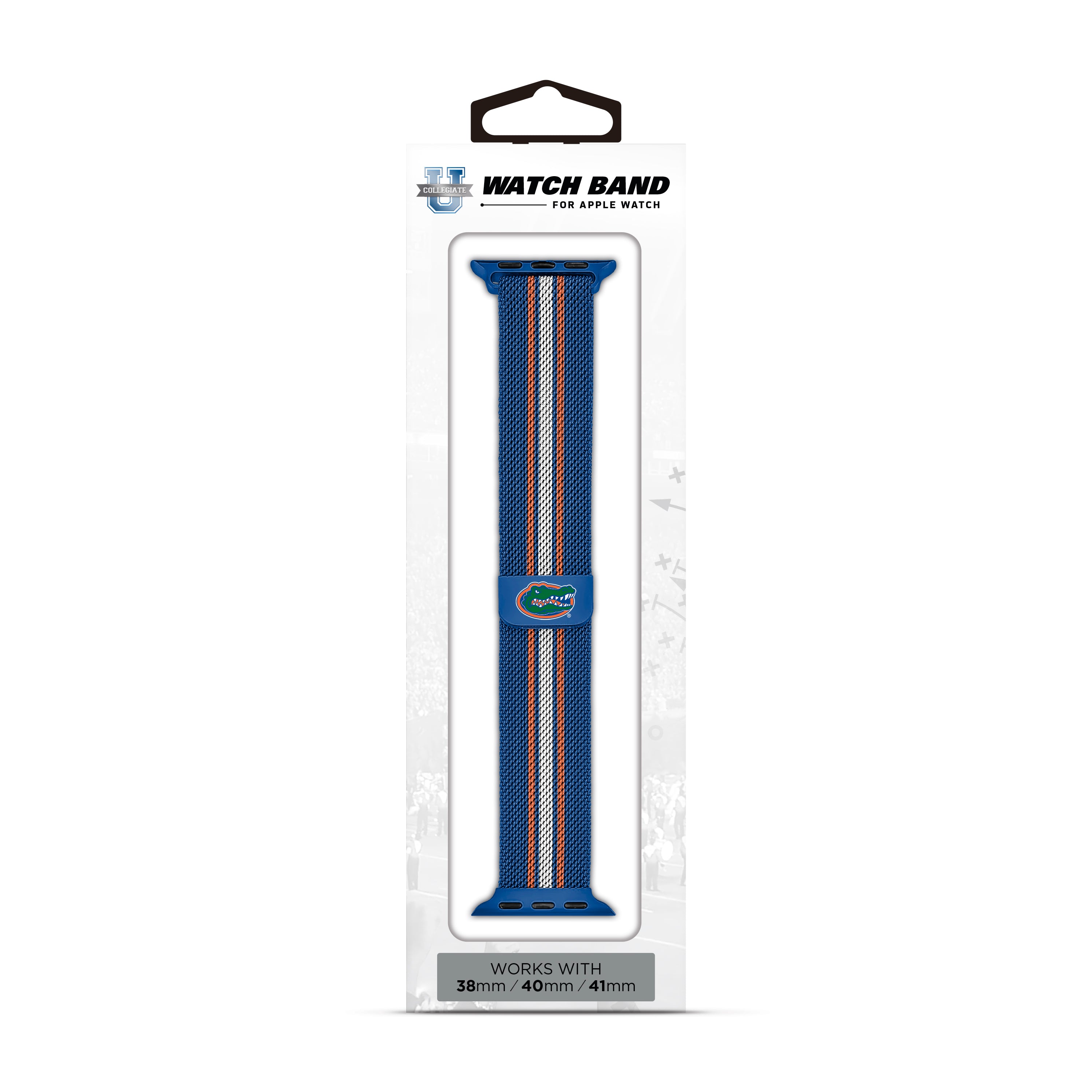 Florida Gators NCAA Striped Metallic Watch Band (38mm)