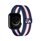 Fresno State Bulldogs NCAA Striped Metallic Watch Band (38mm)