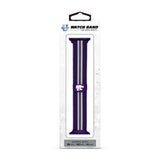 Kansas State Wildcats NCAA Striped Metallic Watch Band (38mm)