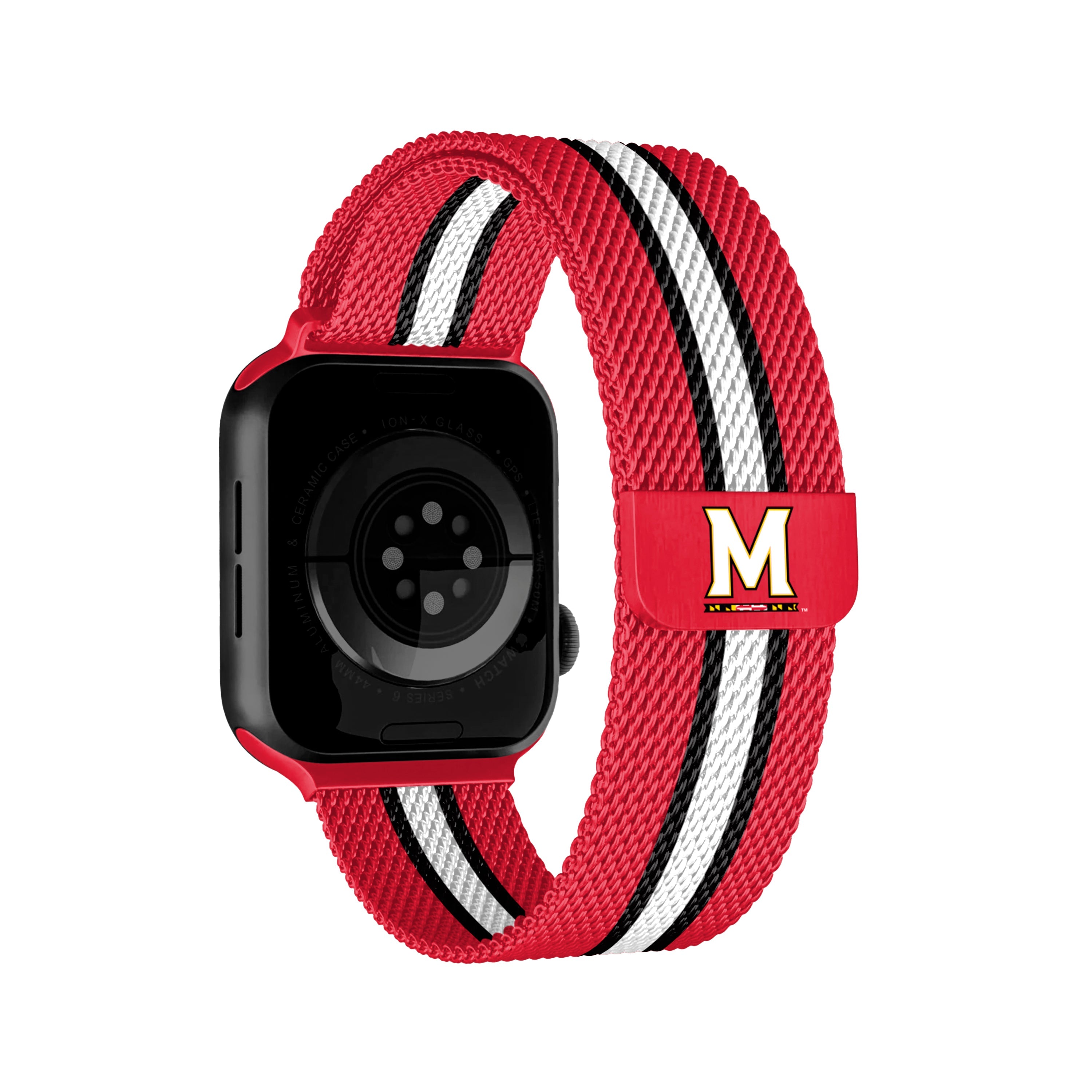 NCAA Striped Metallic Watch Band (38mm)