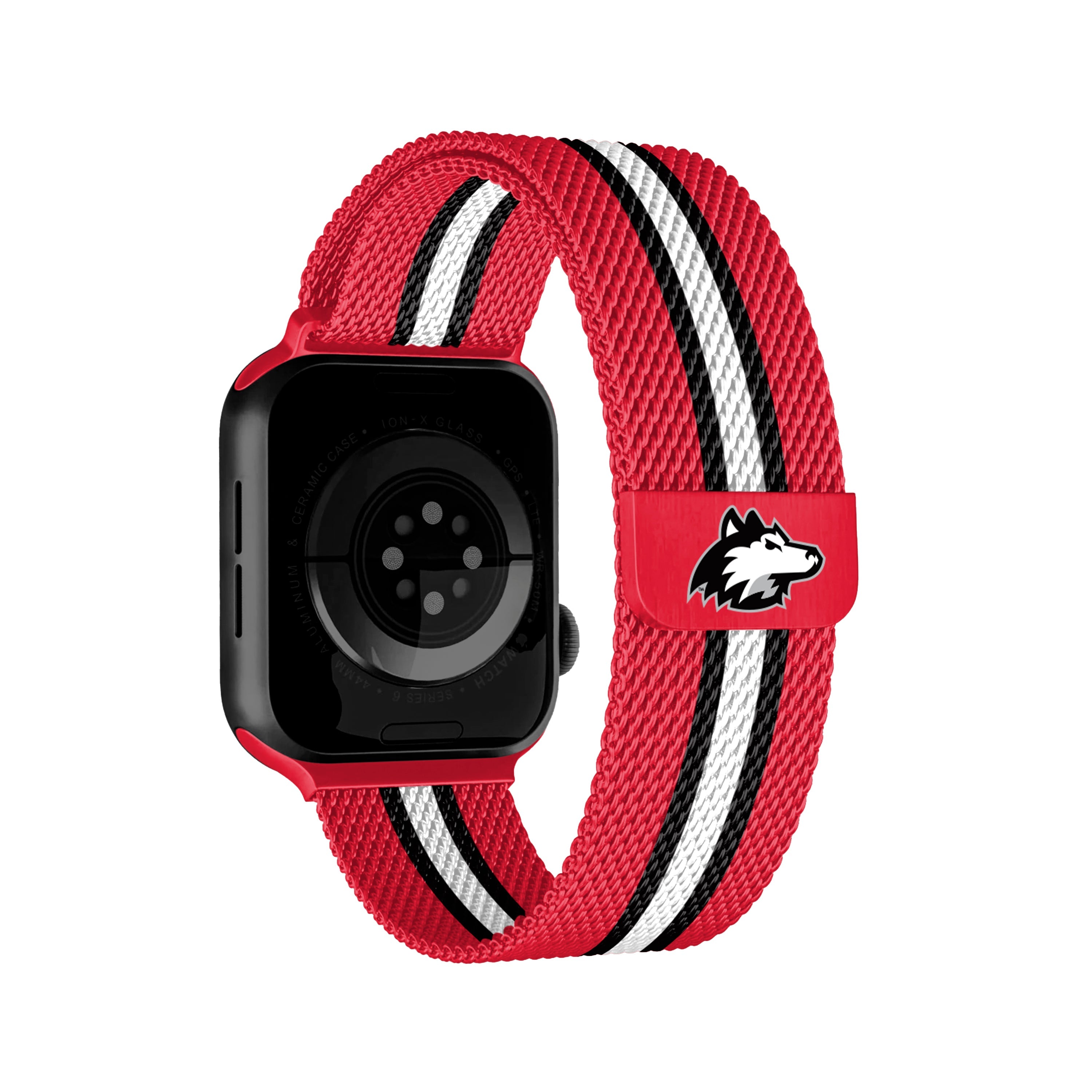 NCAA Striped Metallic Watch Band (38mm)