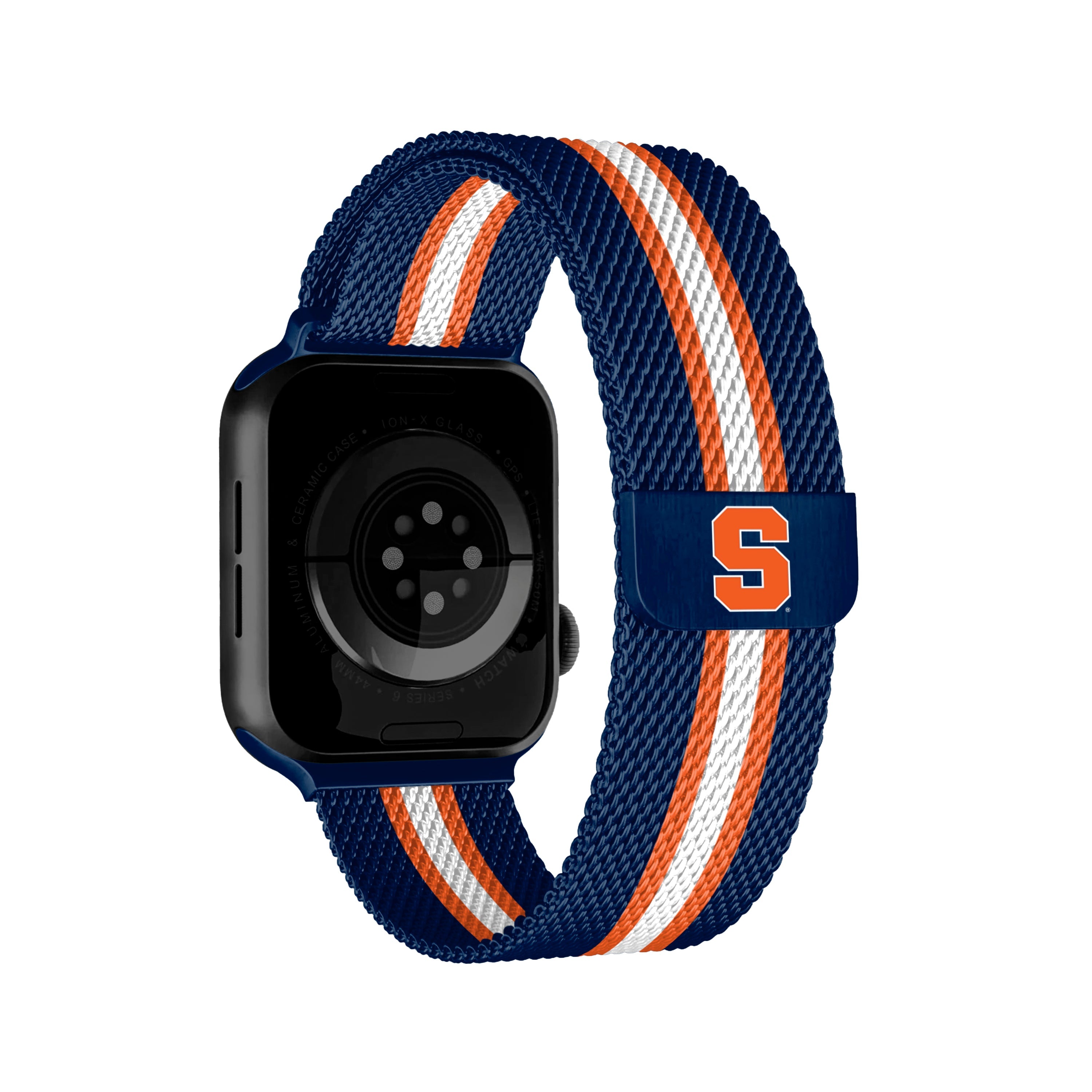 Syracuse Orange NCAA Striped Metallic Watch Band (38mm)