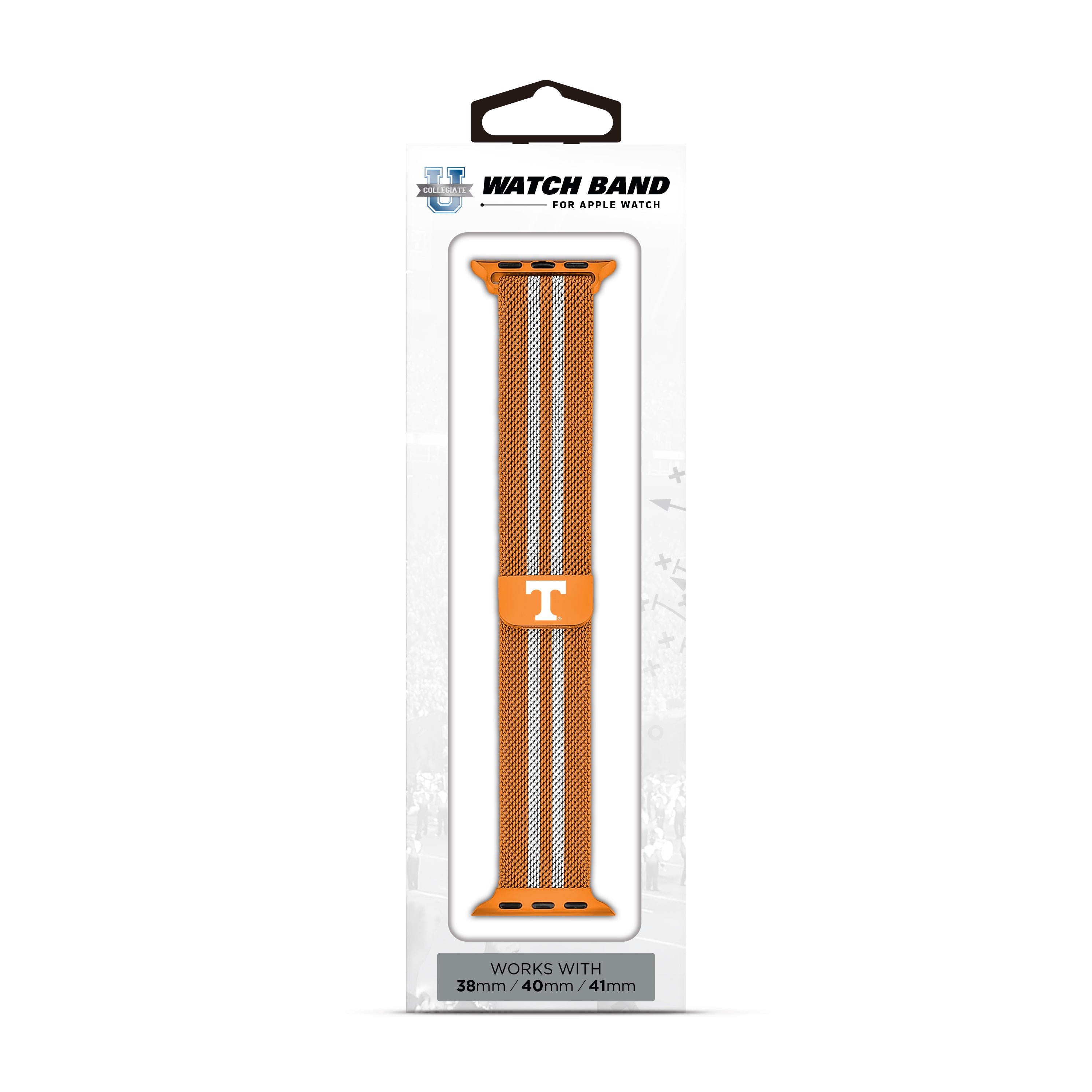 Tennessee Volunteers NCAA Striped Metallic Watch Band (38mm)