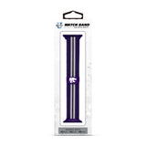 Kansas State Wildcats NCAA Striped Metallic Watch Band (42mm)