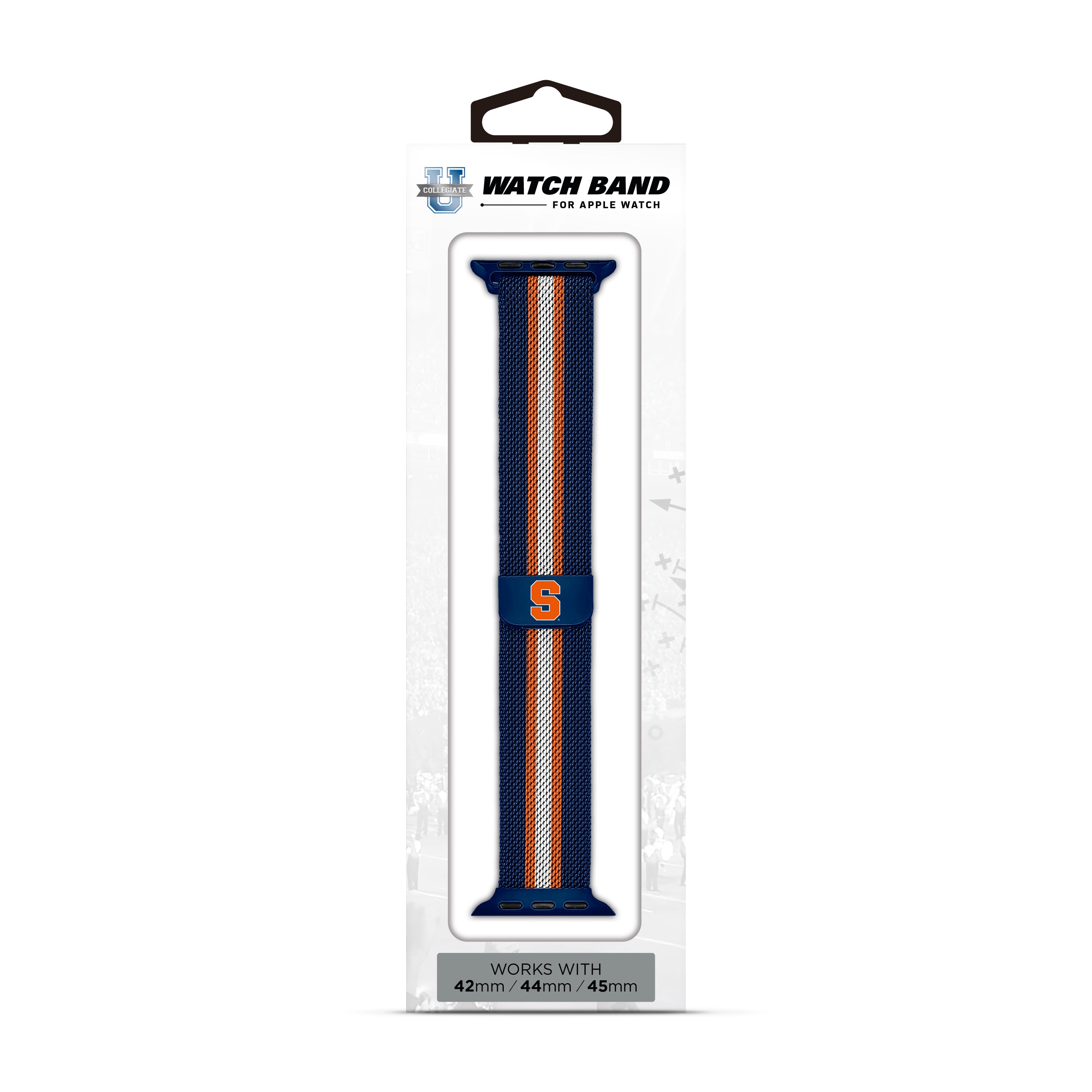 Syracuse Orange NCAA Striped Metallic Watch Band (42mm)