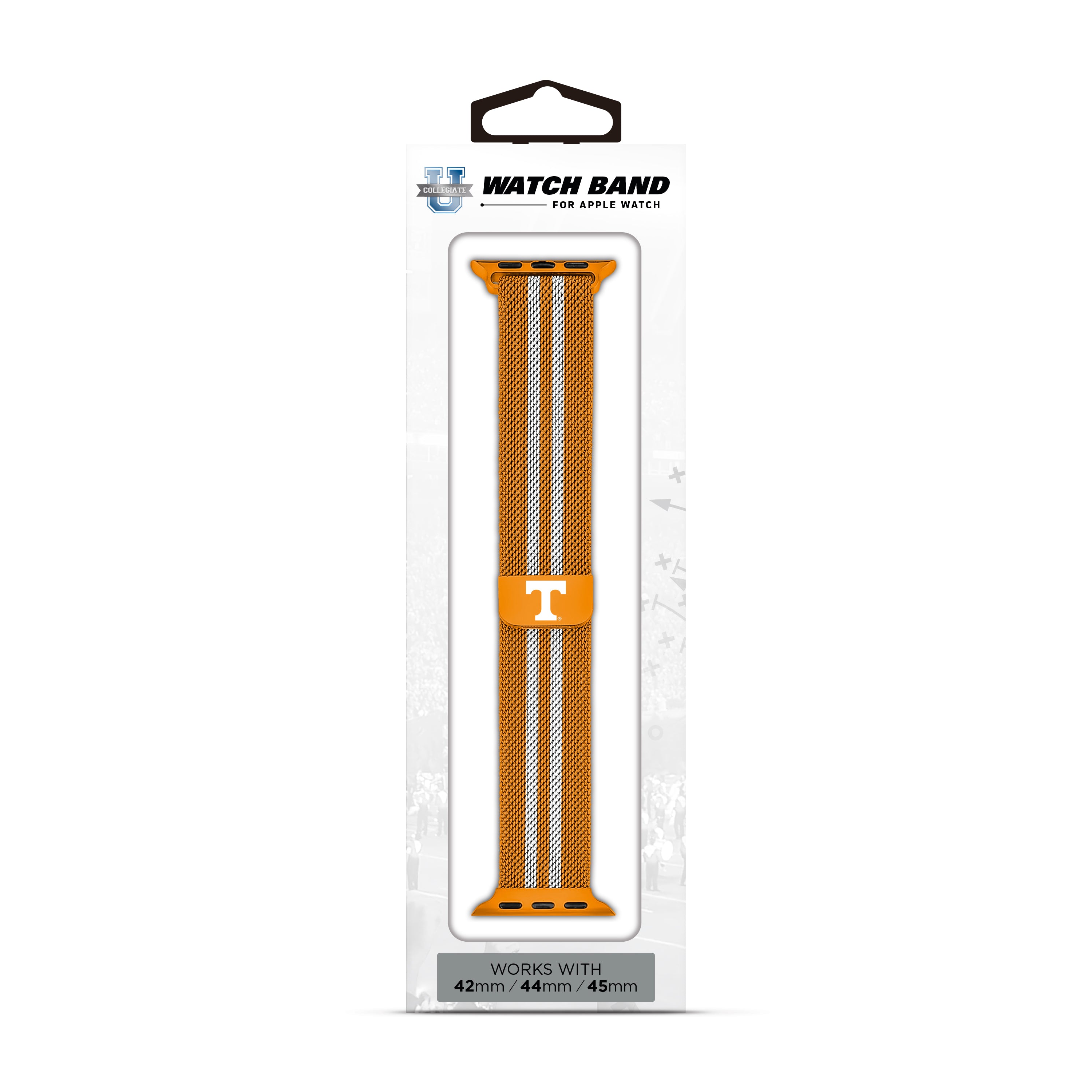 Tennessee Volunteers NCAA Striped Metallic Watch Band (42mm)