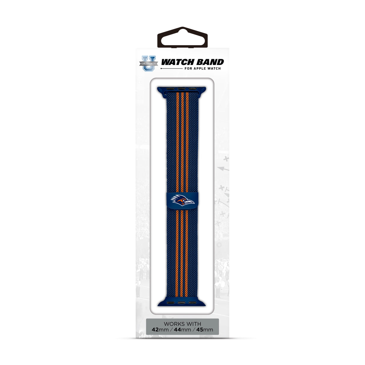 Utsa Roadrunners NCAA Striped Metallic Watch Band (42mm)