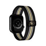 Colorado Buffaloes NCAA Striped Metallic Watch Band (42mm)