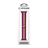 Virginia Tech Hokies NCAA Striped Metallic Watch Band (42mm)