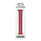 Wisconsin Badgers NCAA Striped Metallic Watch Band (42mm)