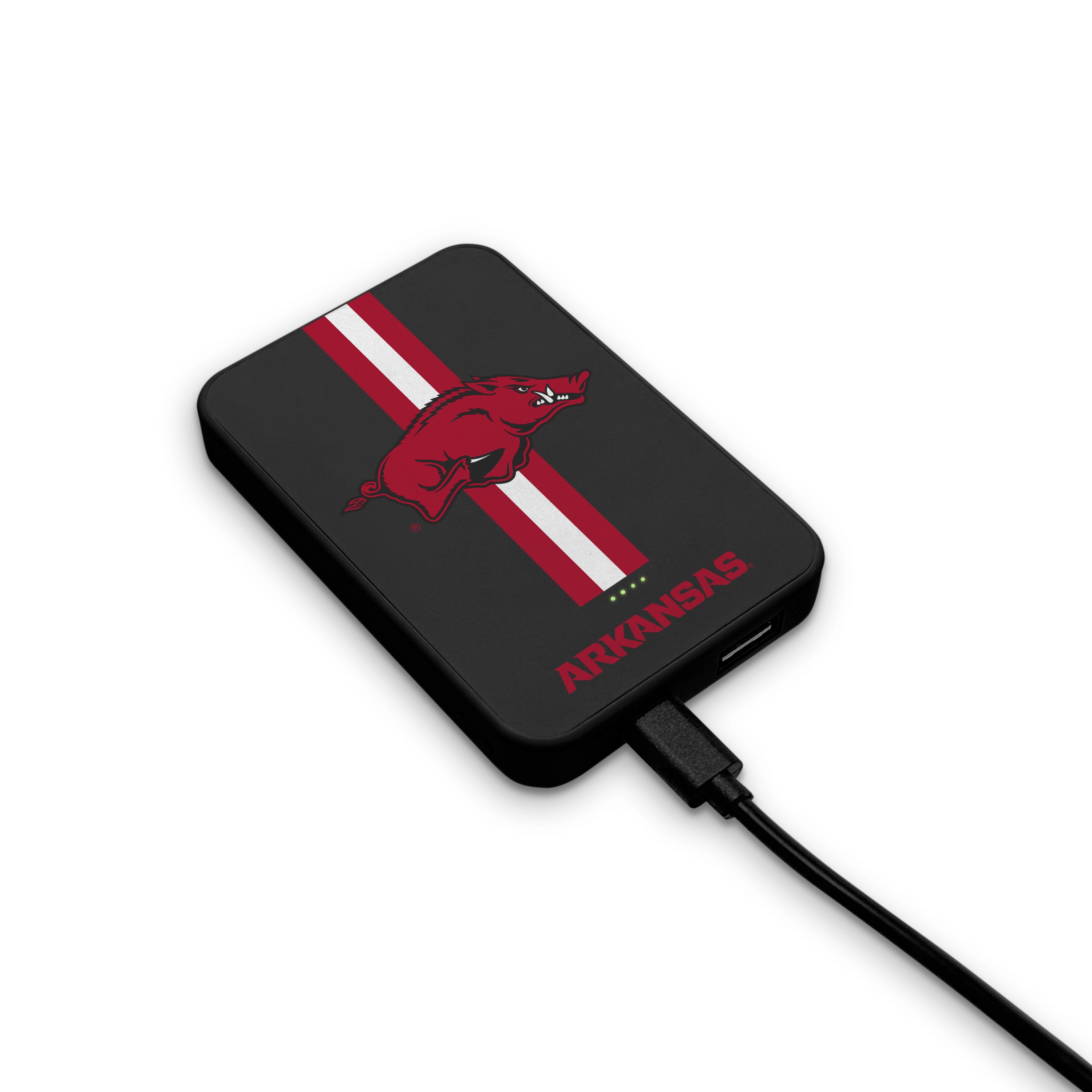 Arkansas Razorbacks NCAA Wireless Charging Magnetic Power Bank 2-Pack