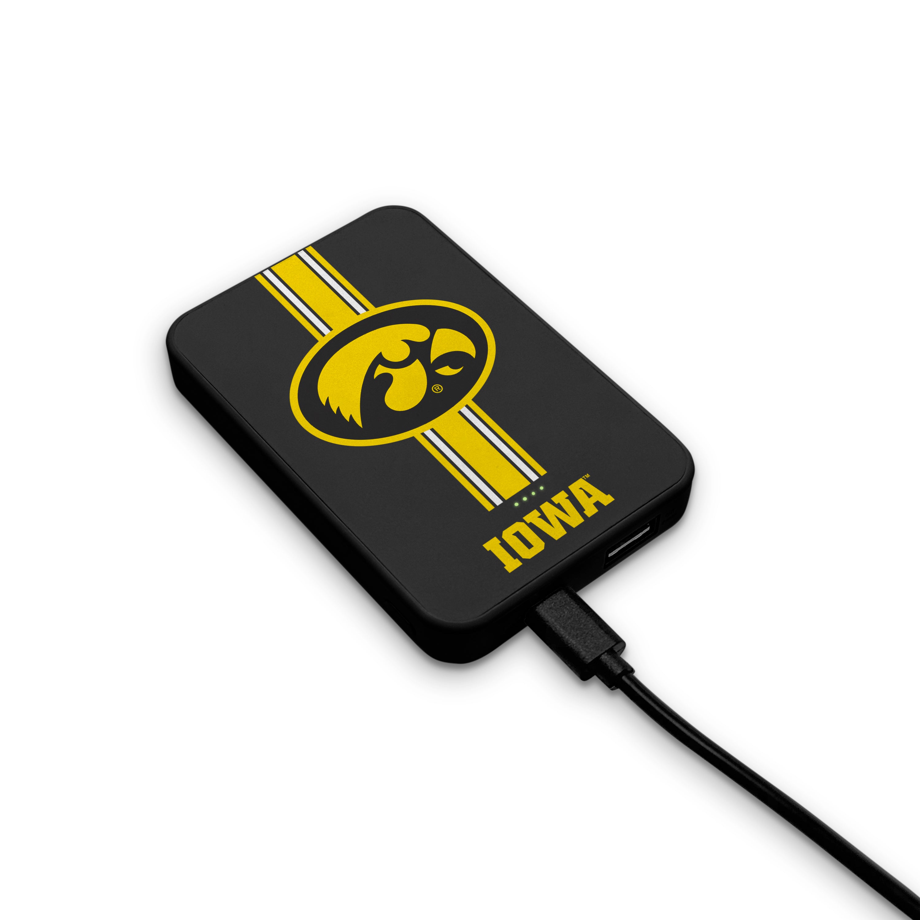 Iowa Hawkeyes NCAA Wireless Charging Magnetic Power Bank 2-Pack