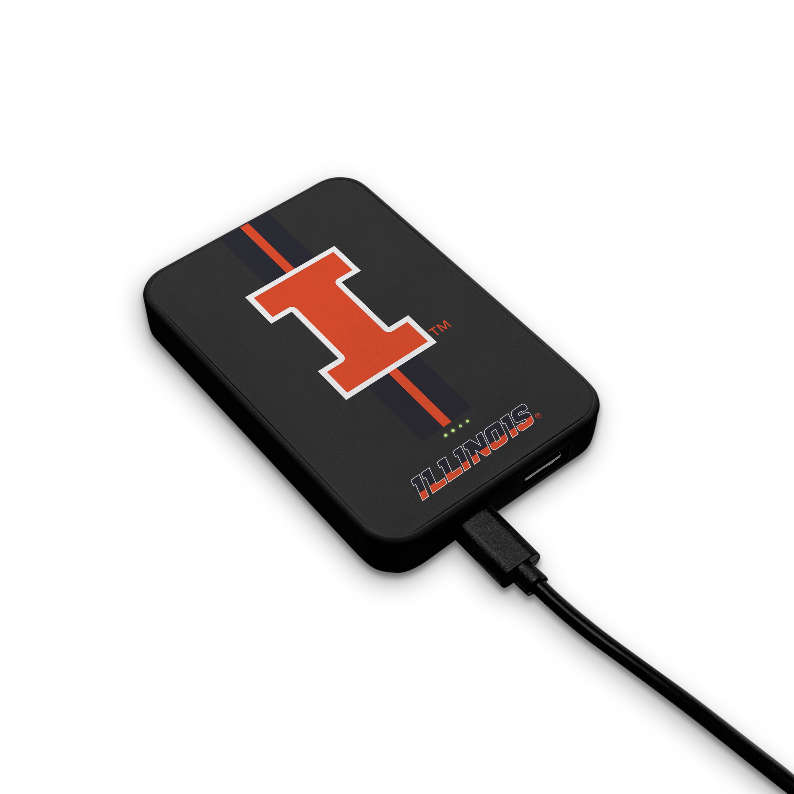 Illinois Fighting Illini NCAA Wireless Charging Magnetic Power Bank 2-Pack