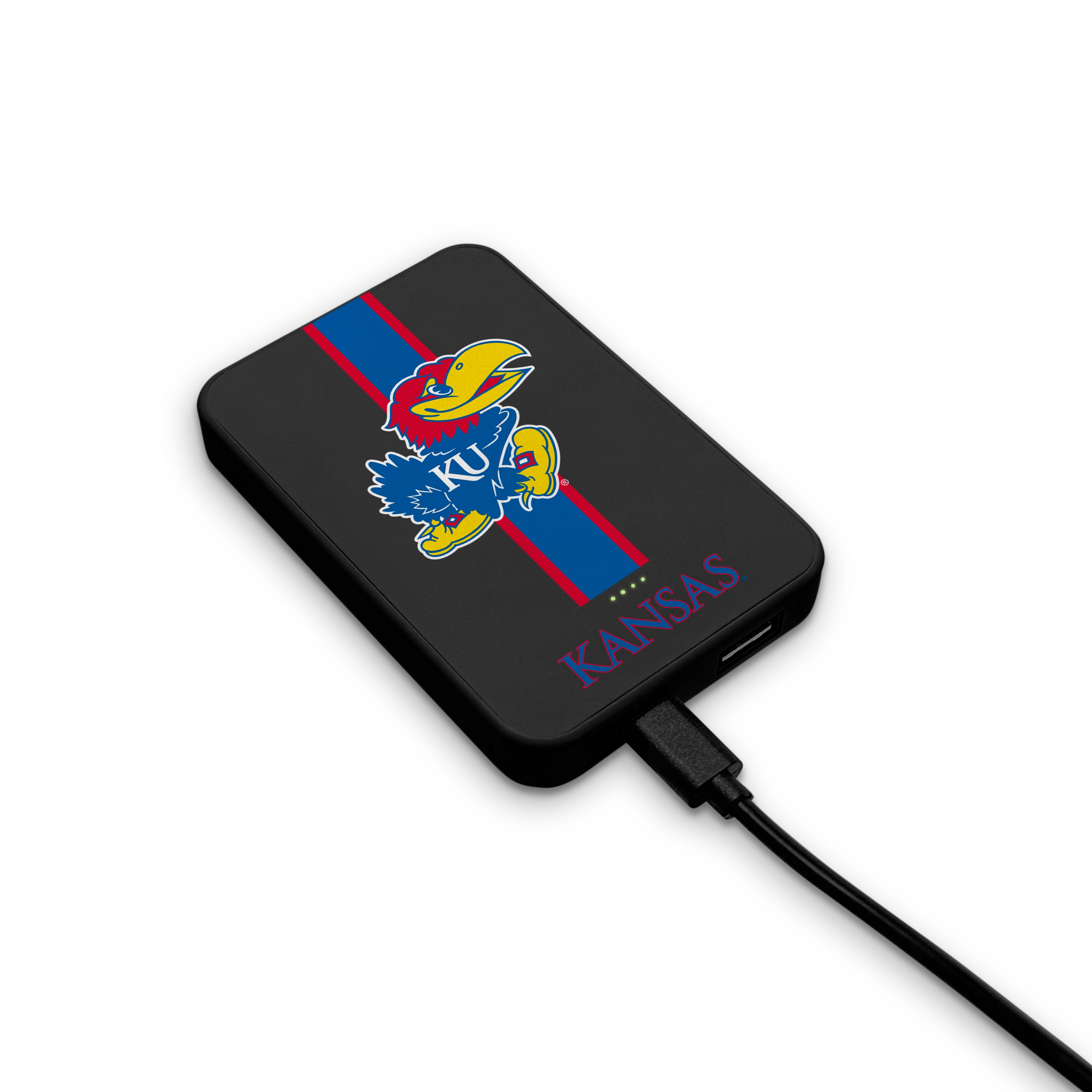 Kansas Jayhawks NCAA Wireless Charging Magnetic Power Bank 2-Pack