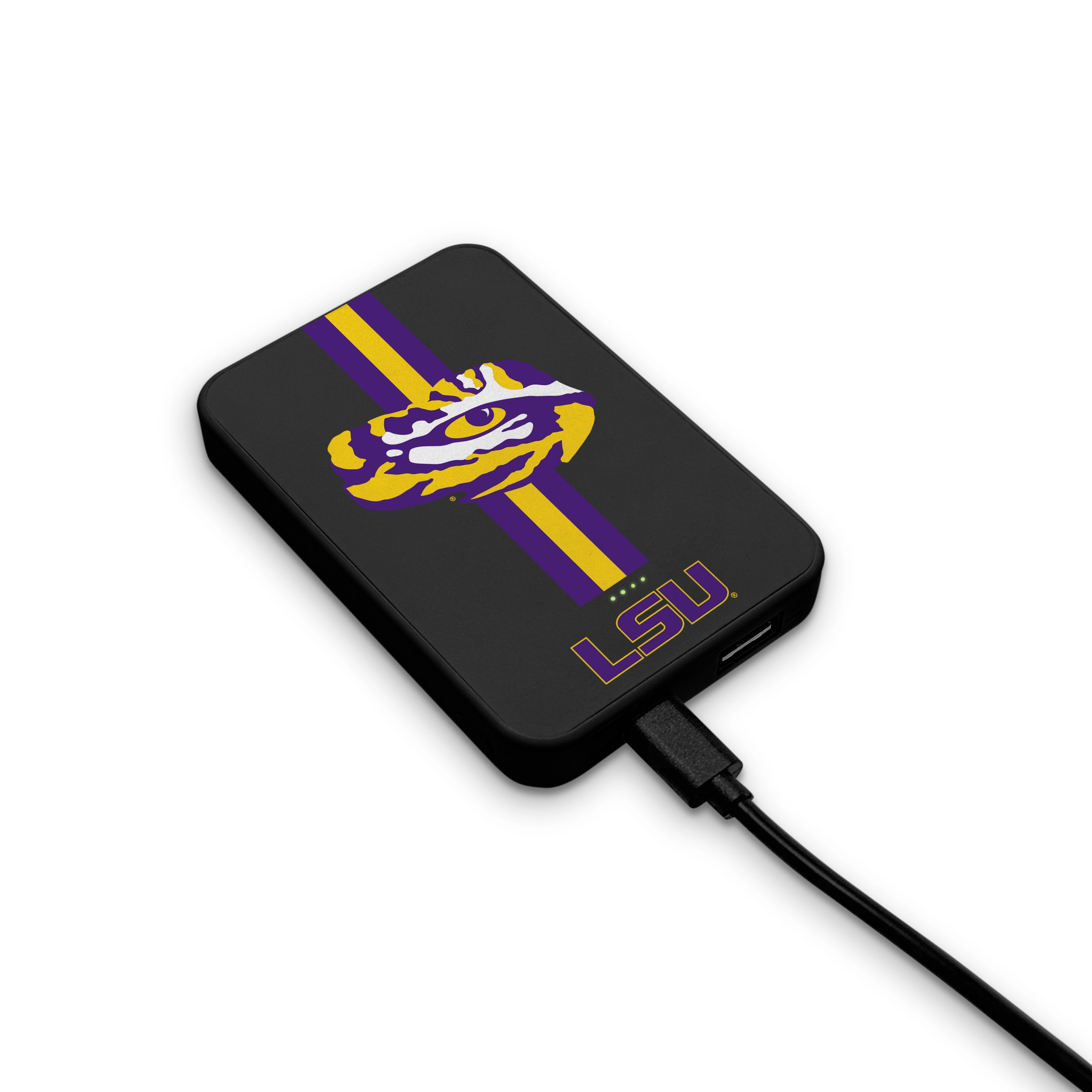 LSU Tigers NCAA Wireless Charging Magnetic Power Bank 2-Pack