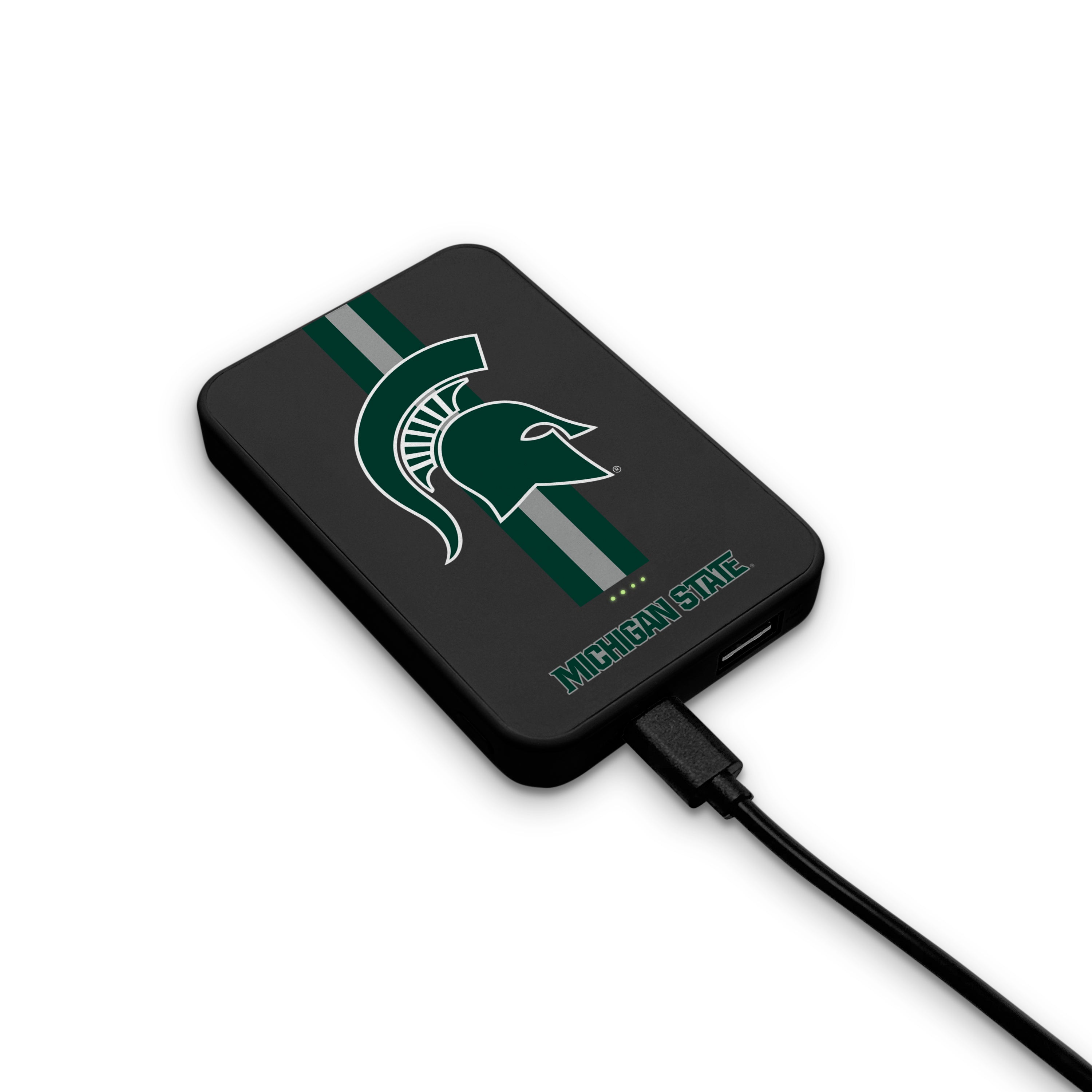 Michigan State Spartans NCAA Wireless Charging Magnetic Power Bank 2-Pack