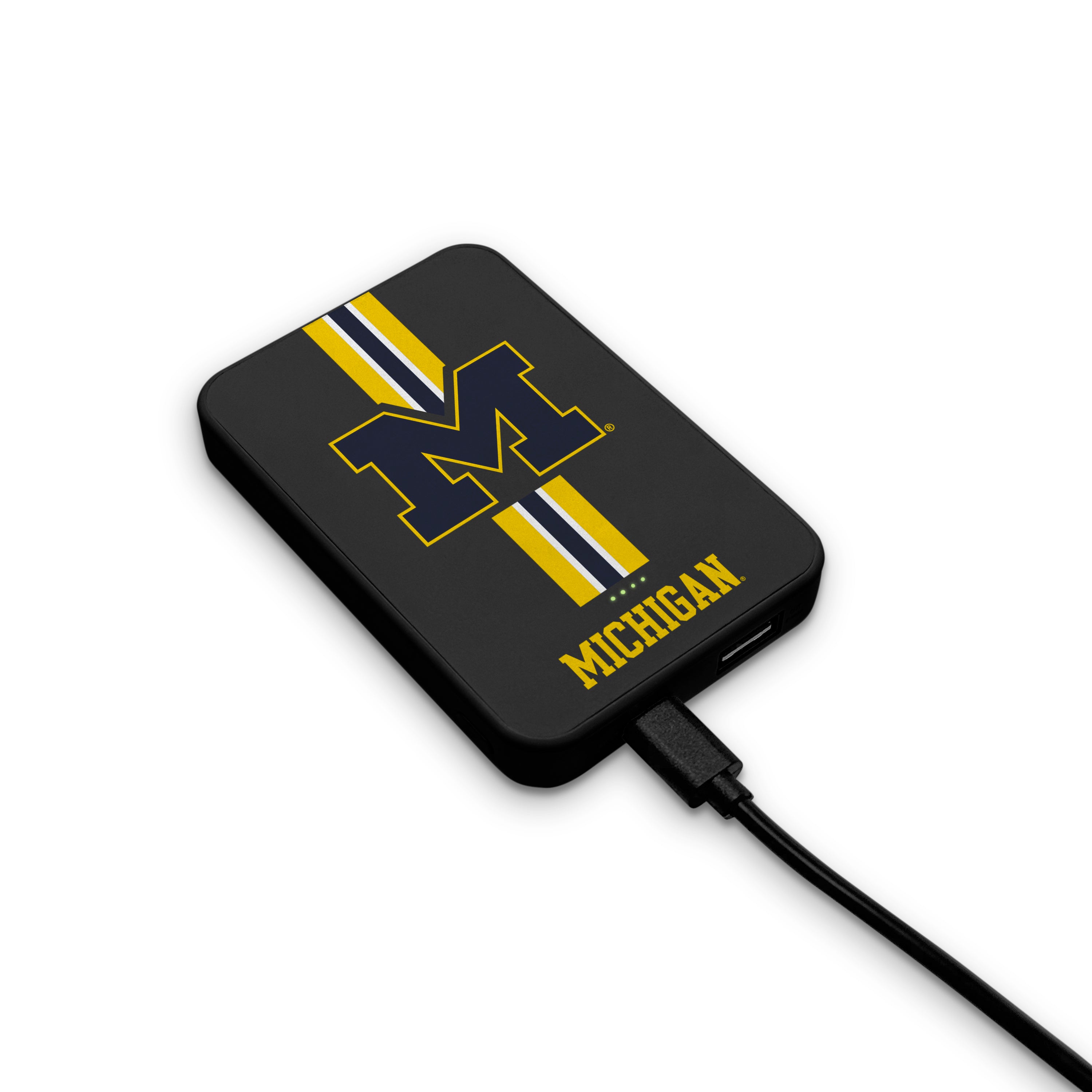 Michigan Wolverines NCAA Wireless Charging Magnetic Power Bank 2-Pack