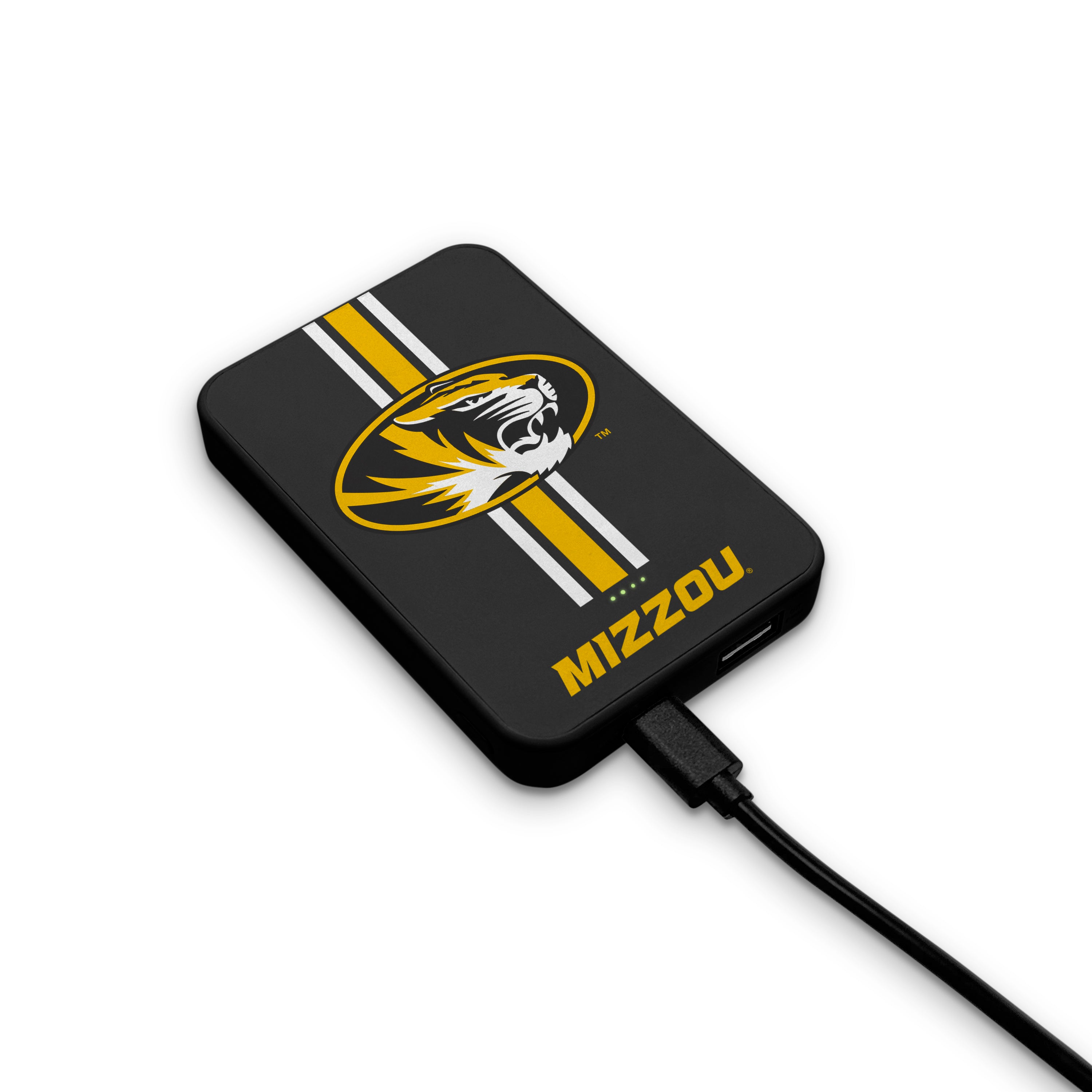 Missouri Tigers NCAA Wireless Charging Magnetic Power Bank 2-Pack