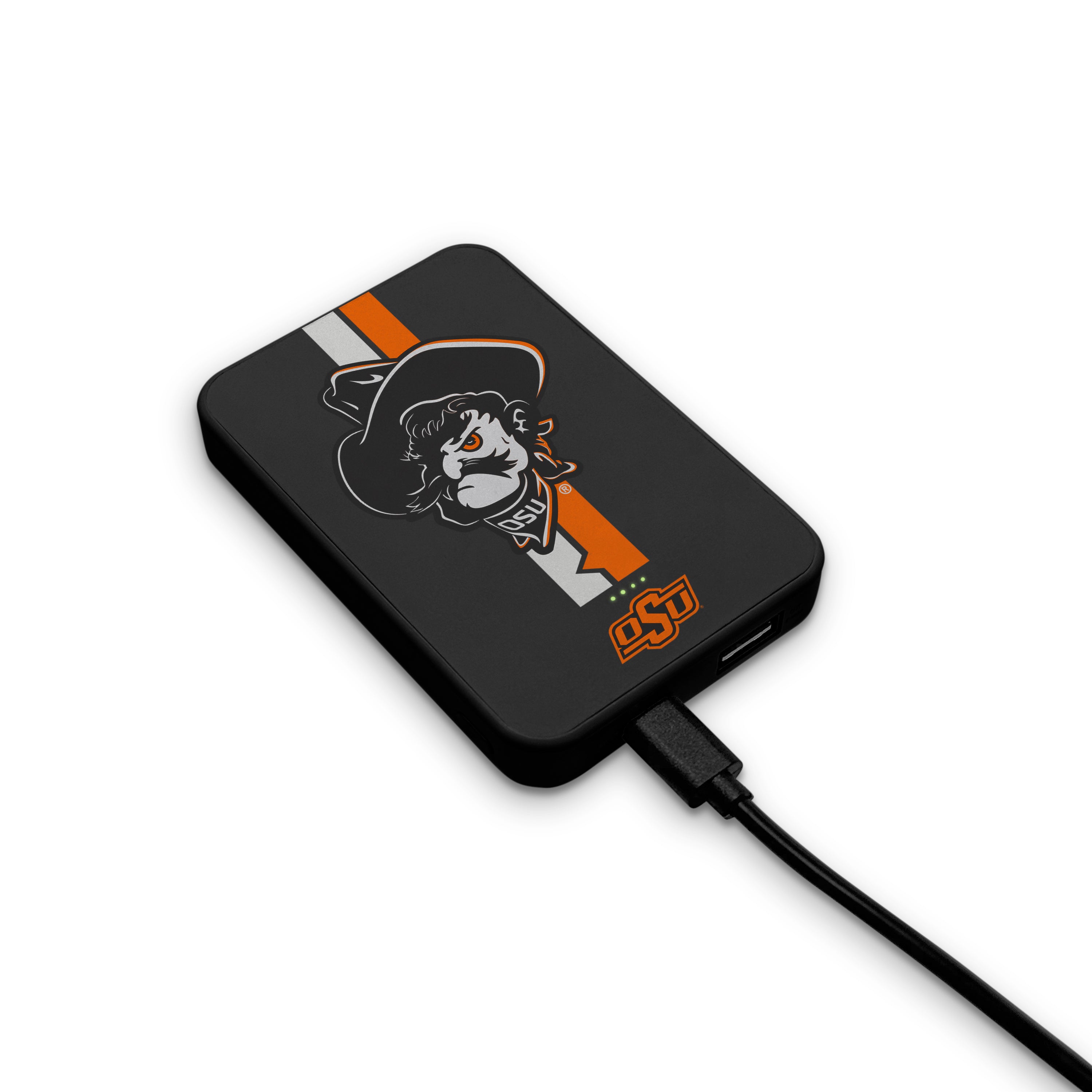 Oklahoma State Cowboys NCAA Wireless Charging Magnetic Power Bank 2-Pack