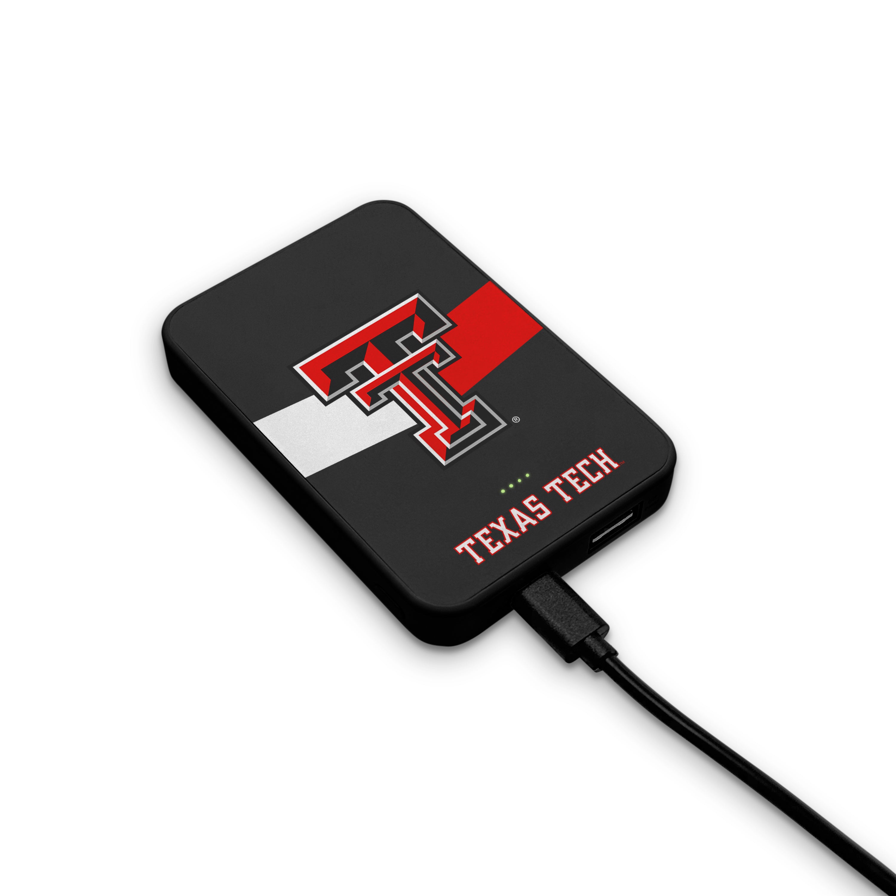 Texas Tech Red Raiders NCAA Wireless Charging Magnetic Power Bank 2-Pack