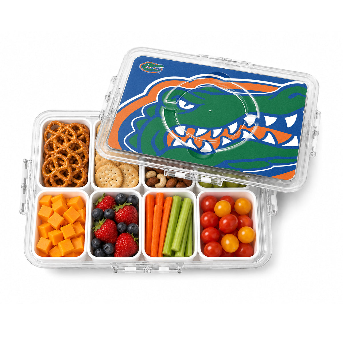 SOAR NCAA Snackle Box- 8 Compartments- Florida Gators
