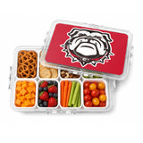 SOAR NCAA Snackle Box- 8 Compartments- Georgia Bulldogs