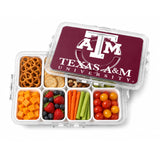 SOAR NCAA Snackle Box- 8 Compartments- Texas A&M Aggies