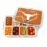 SOAR NCAA Snackle Box- 8 Compartments- Texas Longhorns