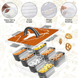 SOAR NCAA Snackle Box- 8 Compartments- Clemson Tigers