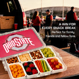 SOAR NCAA Snackle Box- 8 Compartments- Clemson Tigers