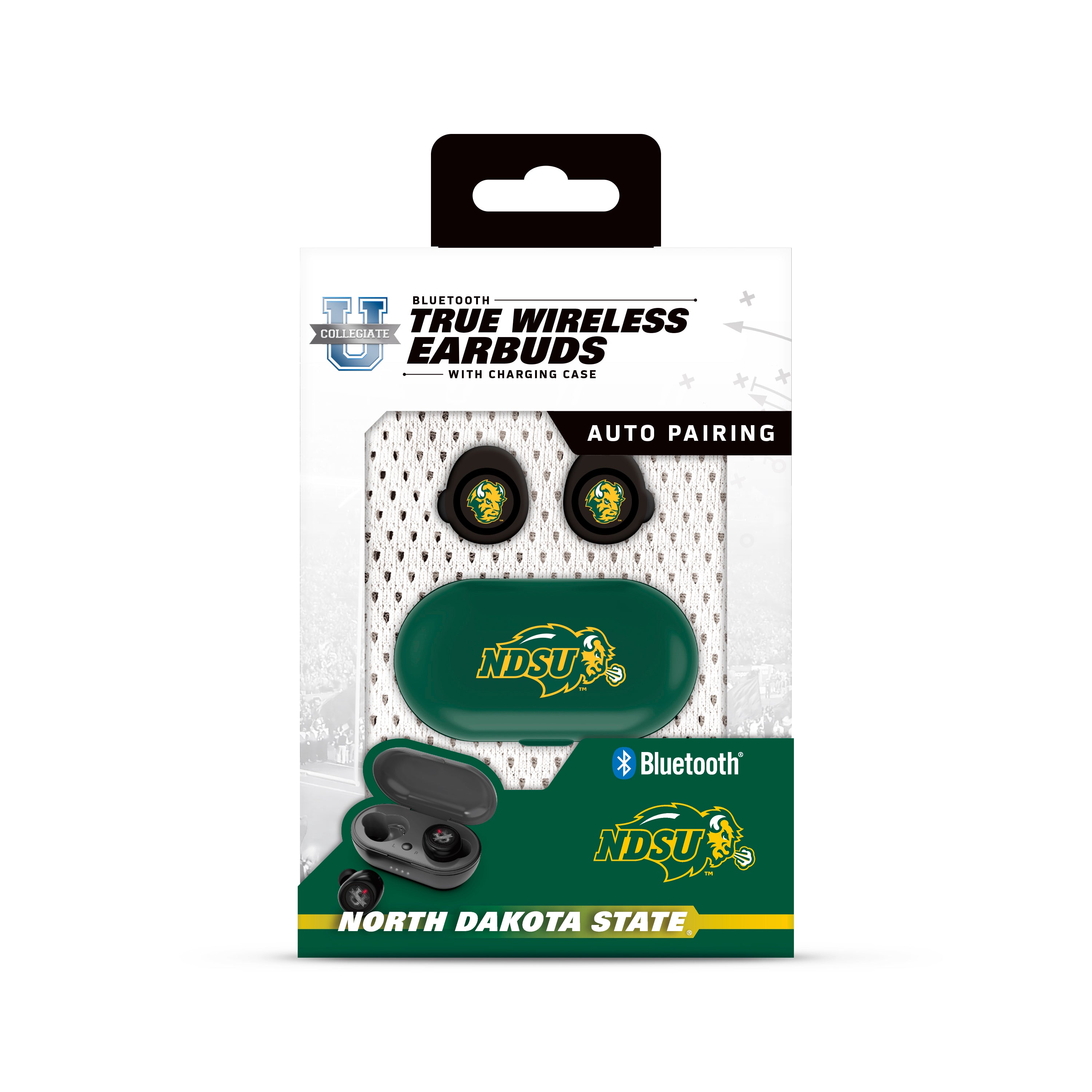 North Dakota State University Collegiate True Wireless Earbuds