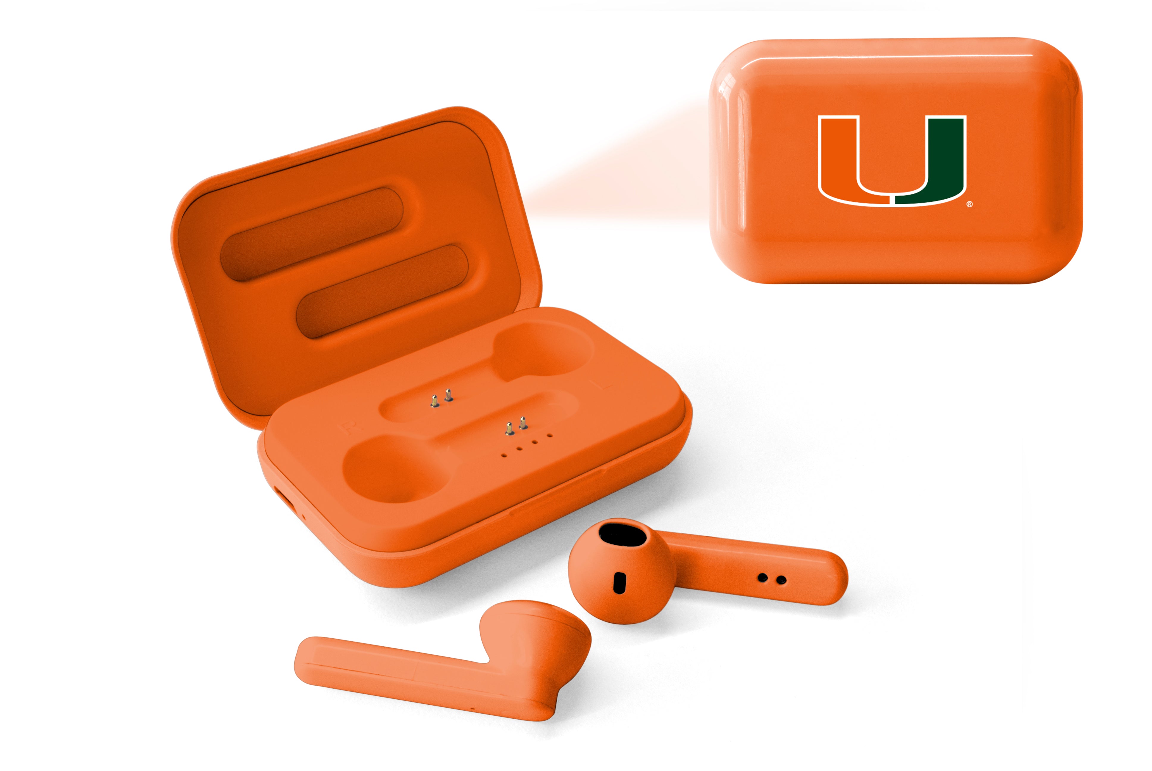 Miami Hurricanes NCAA True Wireless Earbuds